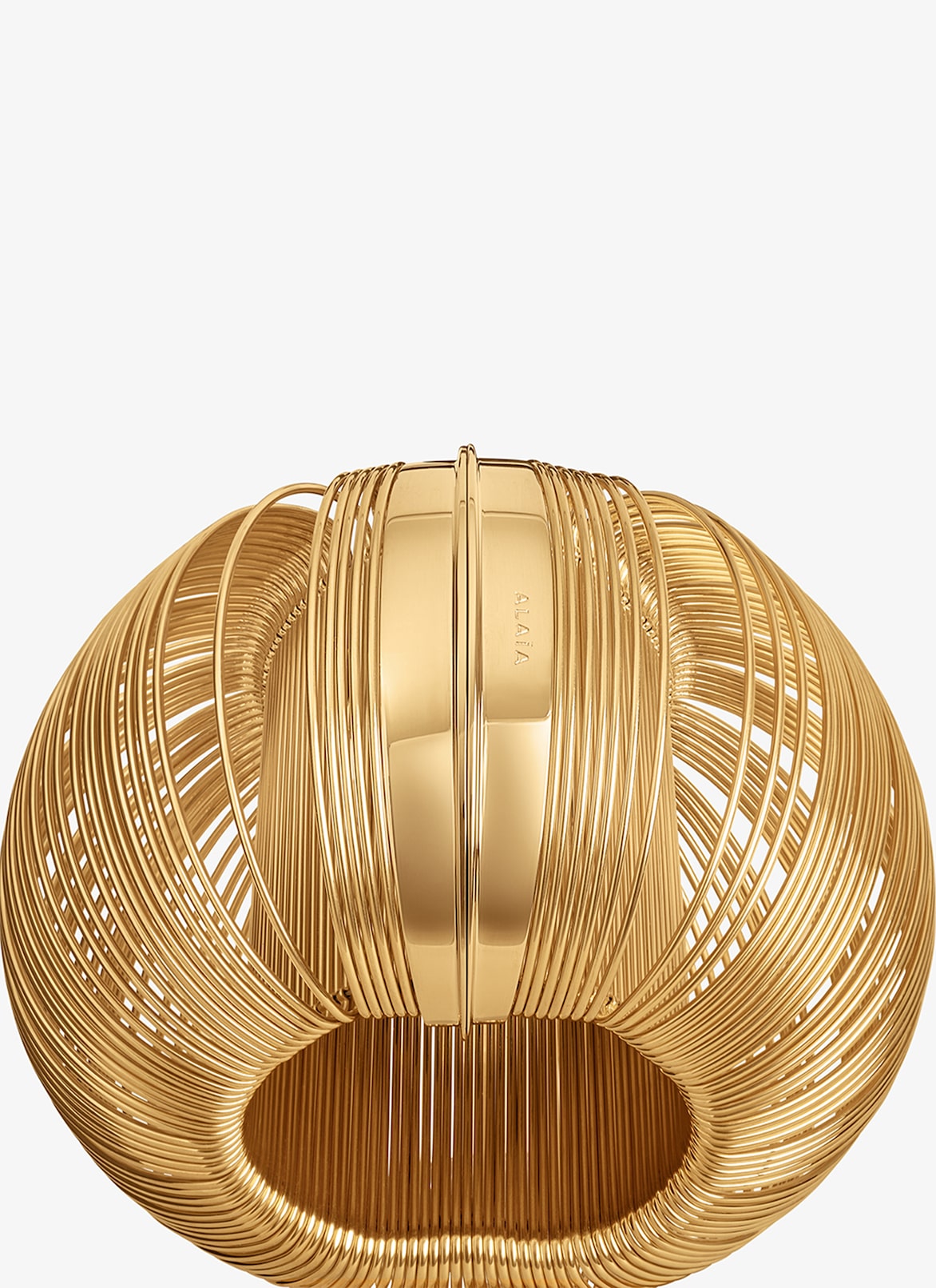 SLINKY CUFF ALAÏA GOLD SLINKY CUFF